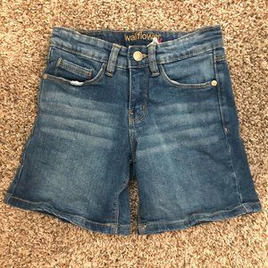 Girls denim shorts, Wallflower Girl, Size 8
